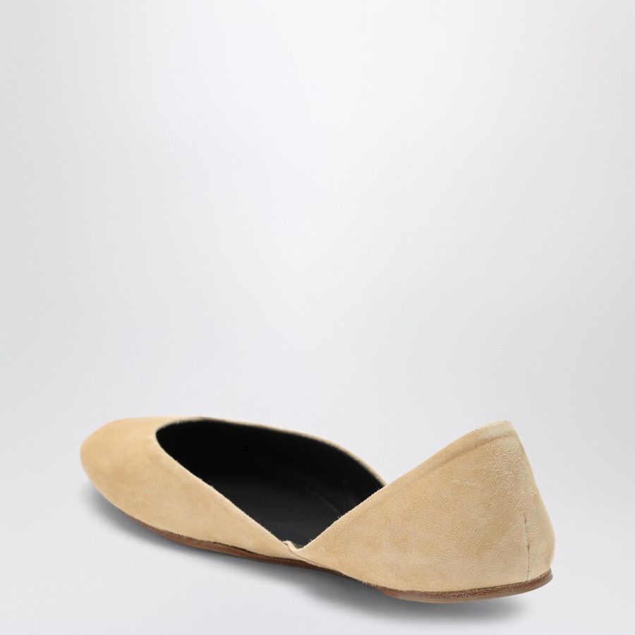 The Row o1d2blof1024 Gemma Ballet Suede Slippers in Beige Size US 6 / IT 36 - 4 Thumbnail