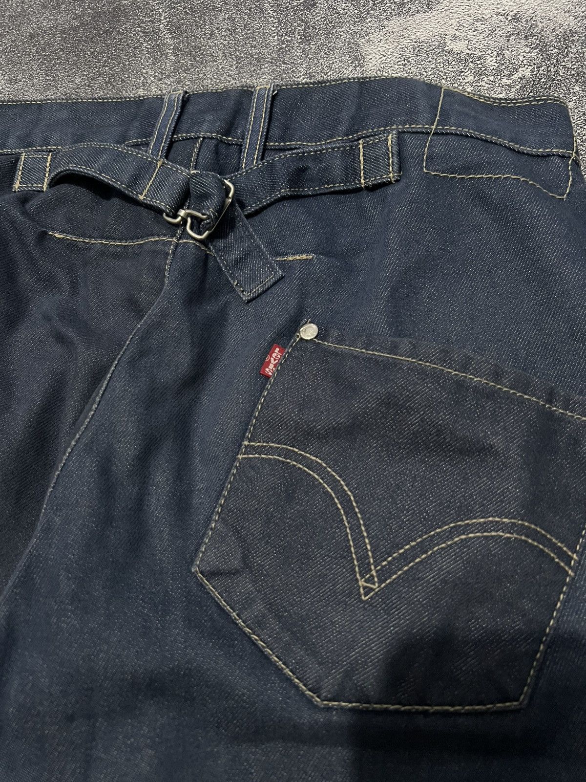 Levi's Vintage Clothing Levis Engineered Buckle Back Twisted Jeans Size US 31 - 4 Thumbnail