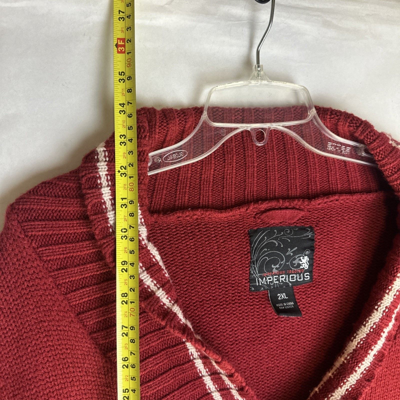 & Other Stories Imperious Trading Red and White Cardigan size 2XL Christmas Size US XXL / EU 58 / 5 - 7 Thumbnail