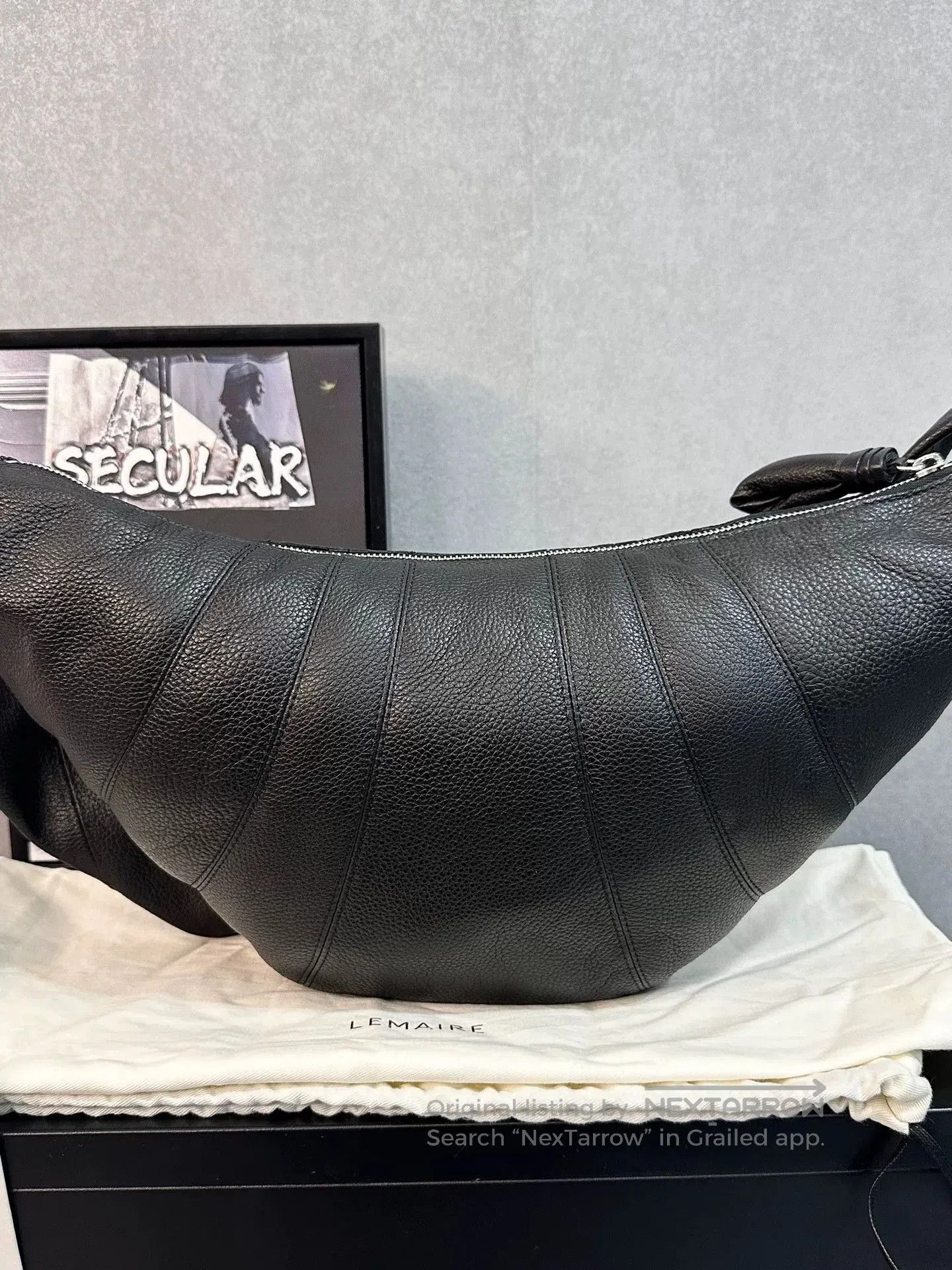 Lemaire Lemaire Black Croissant Bag. Size ONE SIZE - 2 Thumbnail