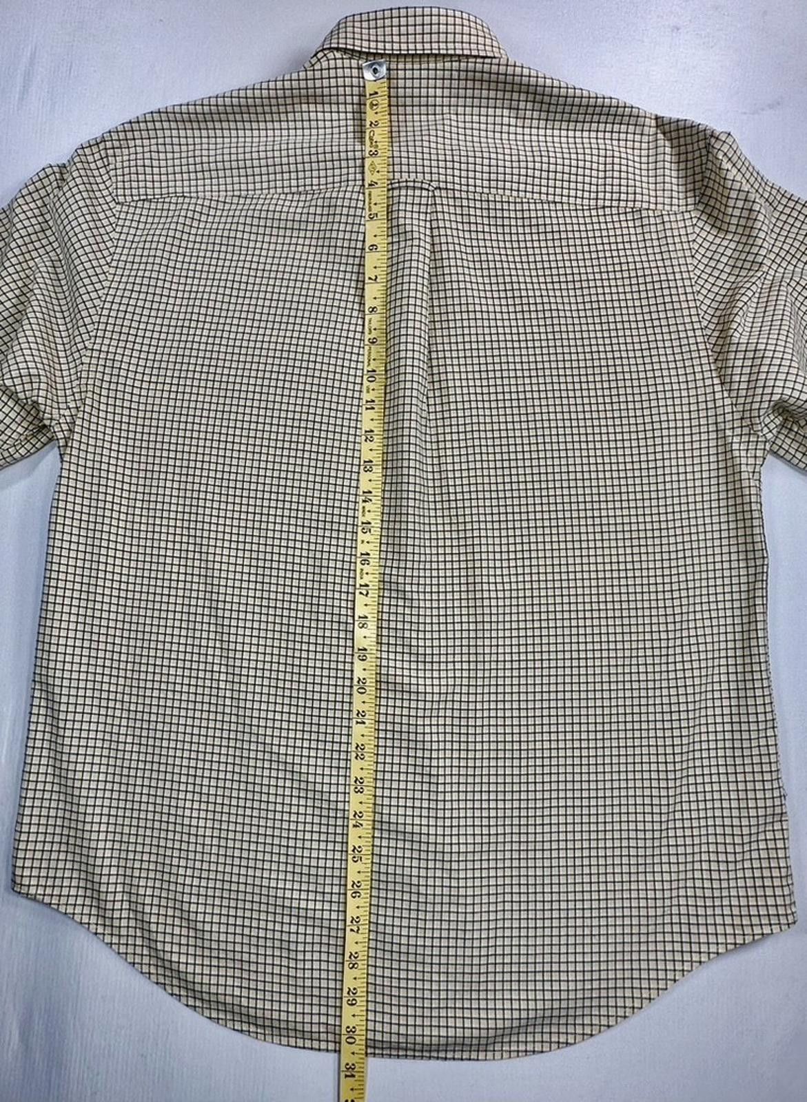 Nautica Nautica Check Pattern 100% Cotton Button Up Yellow Men's M Size US M / EU 48-50 / 2 - 5 Thumbnail