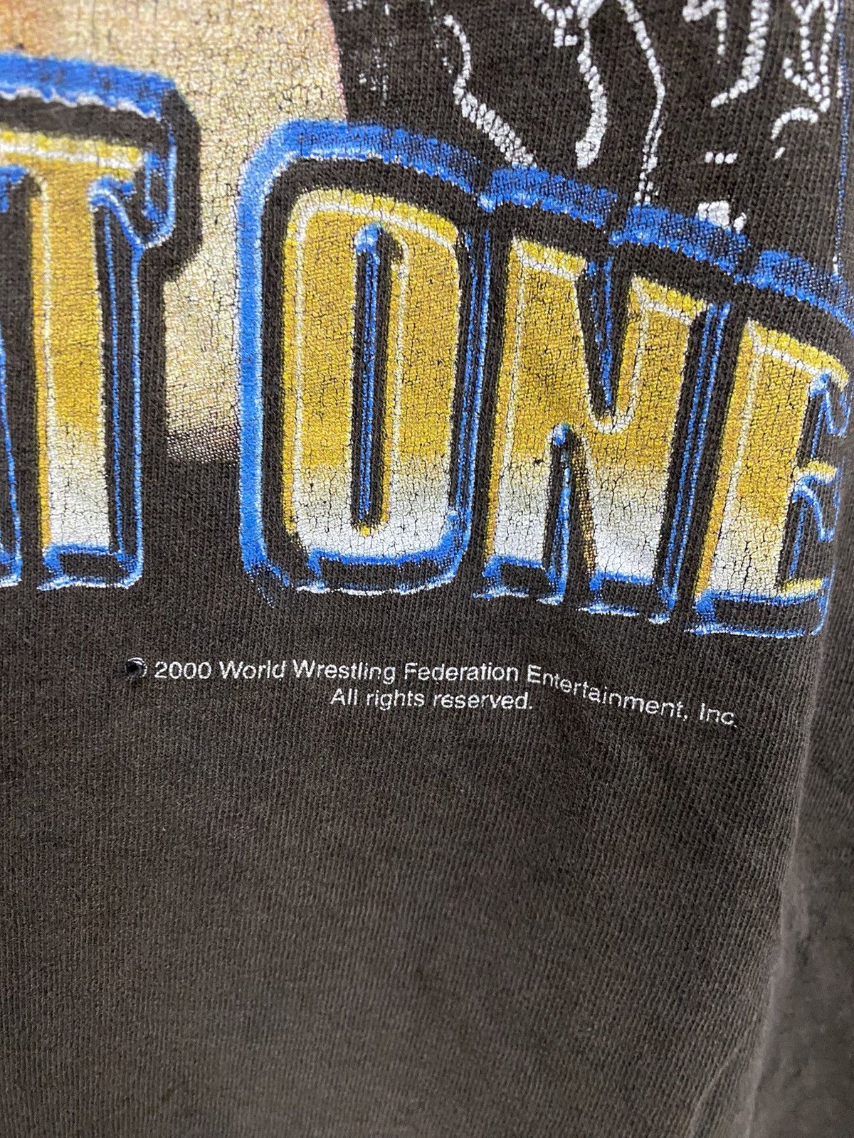 Vintage × WWE × WWF Rare Distressed Vintage 2000s WWE The Rock Size US XL / EU 56 / 4 - 4 Thumbnail