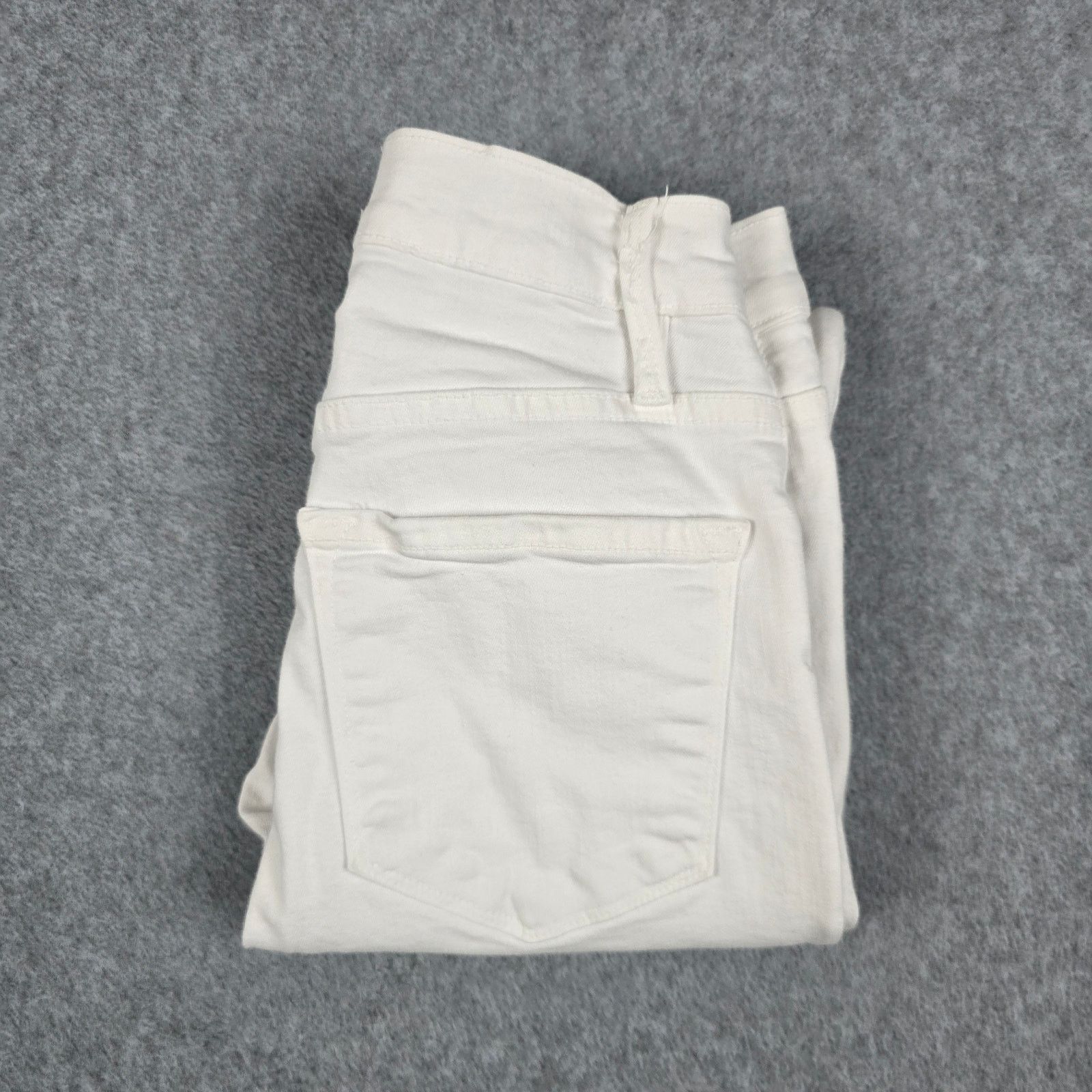 Frame FRAME Demin Womens 23x27 White Ali High Rise Cigarette Jeans Size 23" - 1 Thumbnail