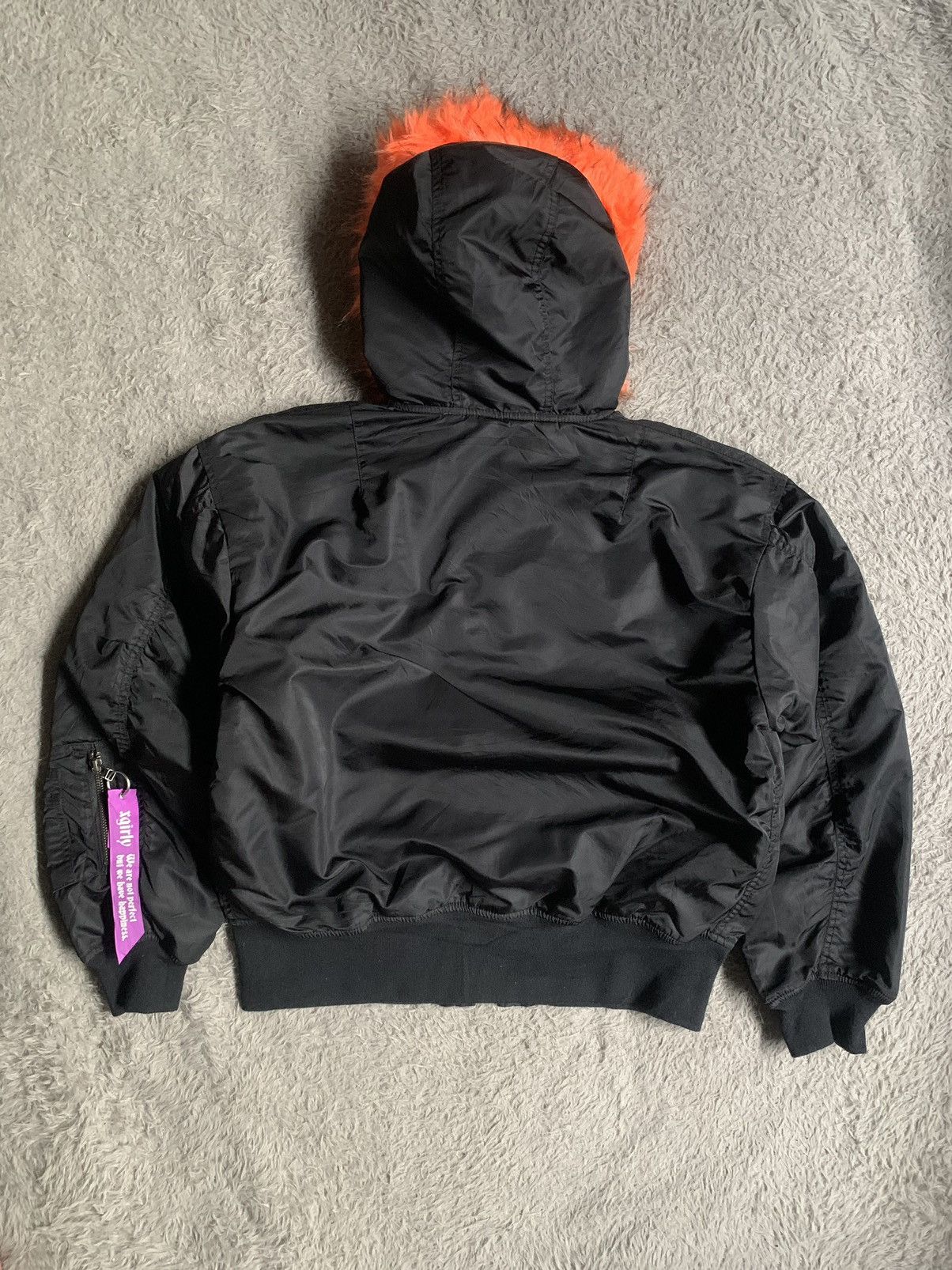 Japanese Brand Xgirl x Yurino Hood Ma 1 Fur Bomber Jacket Size US L / EU 52-54 / 3 - 12 Thumbnail