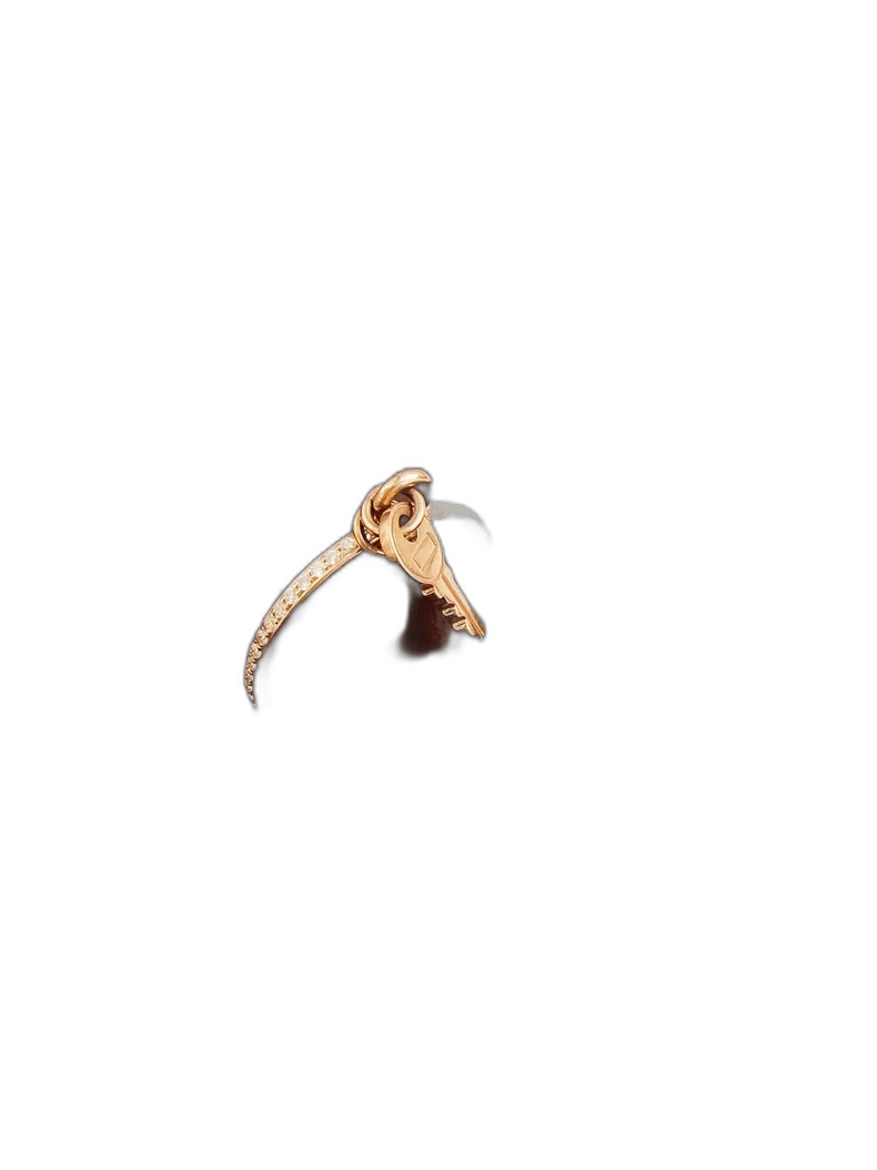 Hermes Hermes Rose Gold Diamond Key Ring Size ONE SIZE - 1 Thumbnail