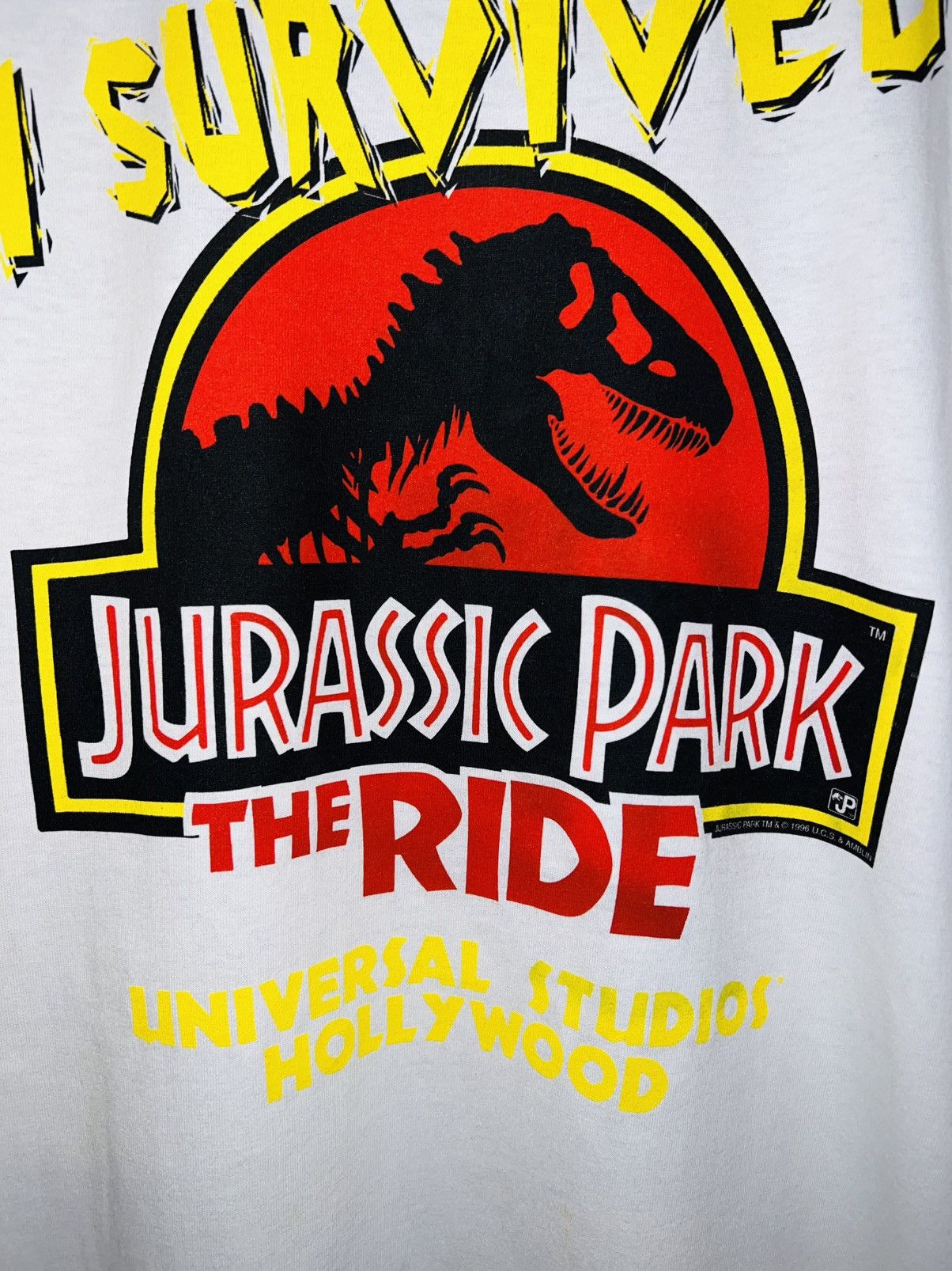 Universal Studios VTG UNIVERSAL STUDIOS 1990's Jurassic Park T-shirt XL ‘96 Size US XL / EU 56 / 4 - 8 Thumbnail