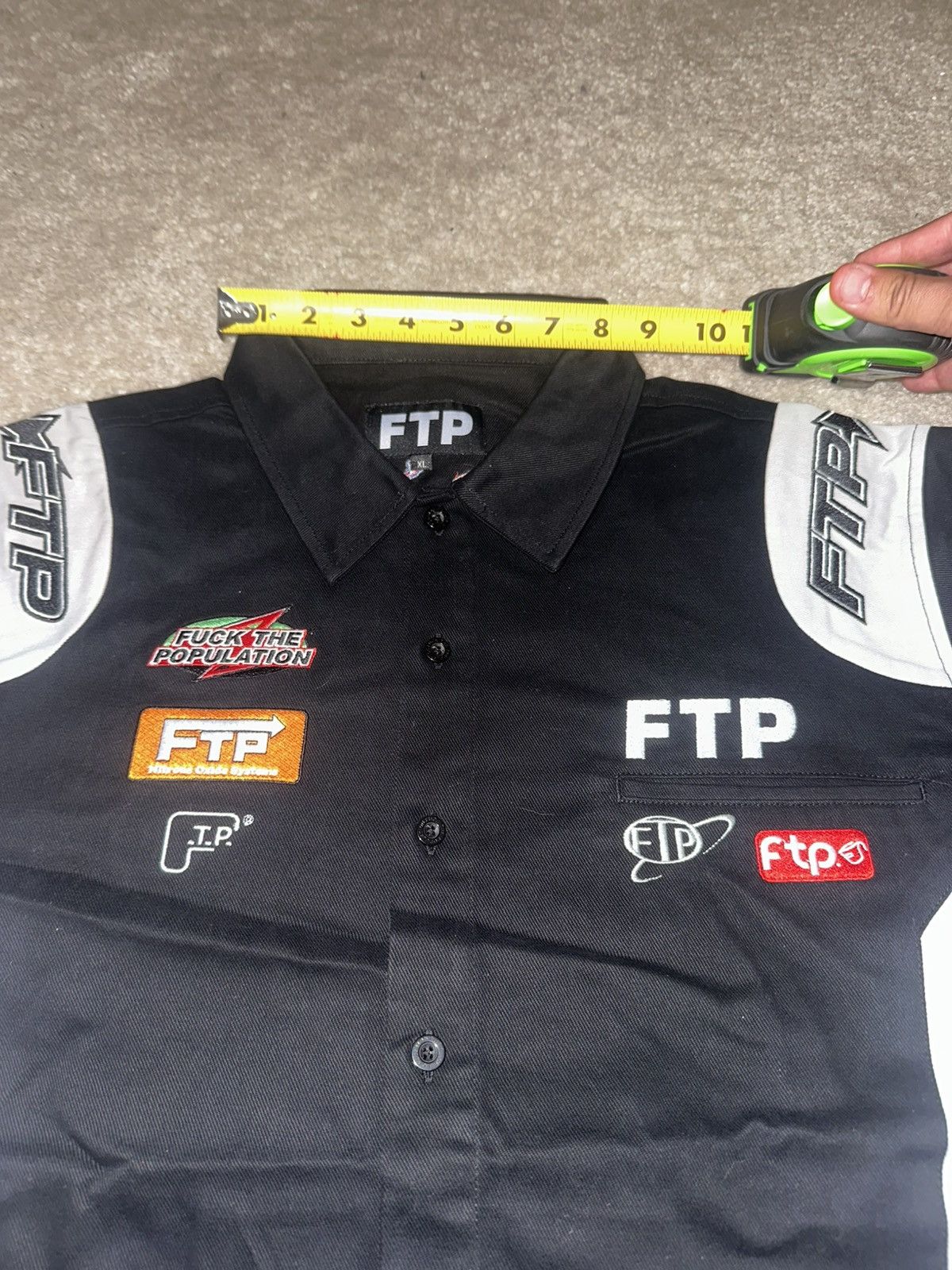 Fuck The Population Fuck The Population FTP Raceway Button Up Shirt Size US XL / EU 56 / 4 - 6 Thumbnail