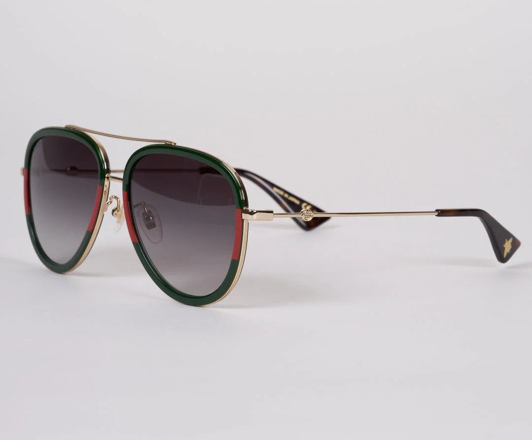 Gucci NEW Gucci GG0062S-003 Black Gold Size ONE SIZE - 1 Thumbnail