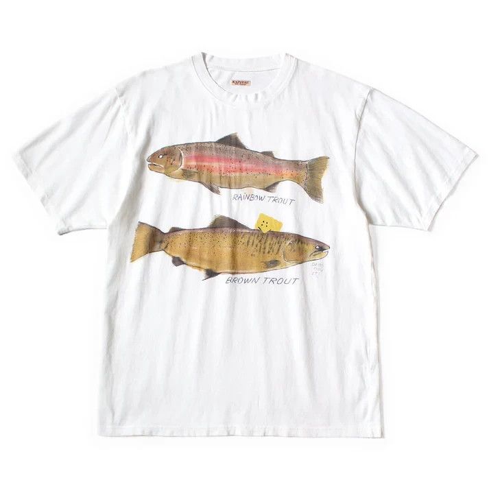 Kapital Kapital 2 Trout Peckish Rainbowy Print Tee Size Small Size US S / EU 44-46 / 1 - 1 Thumbnail