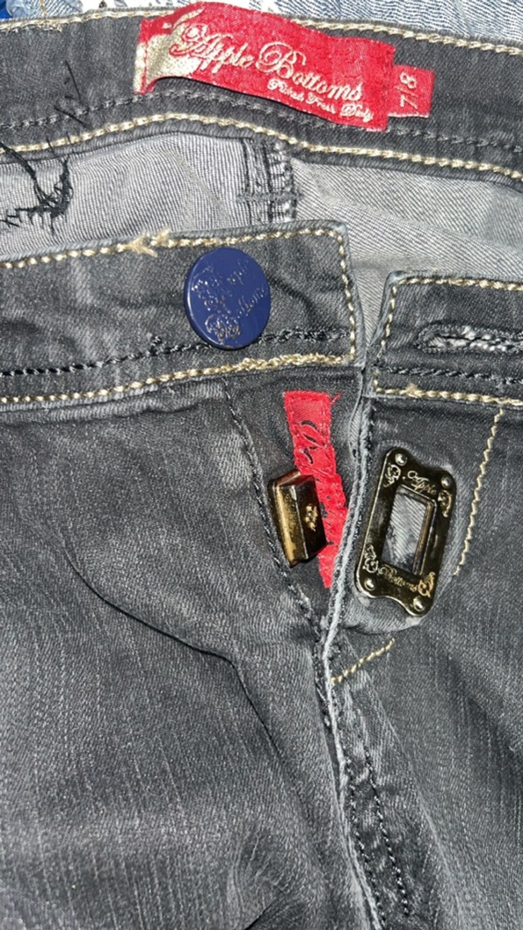 Other Vintage AppleBottom jeans w gold accents 7/8 Size 30" / US 8 / IT 44 - 9 Thumbnail