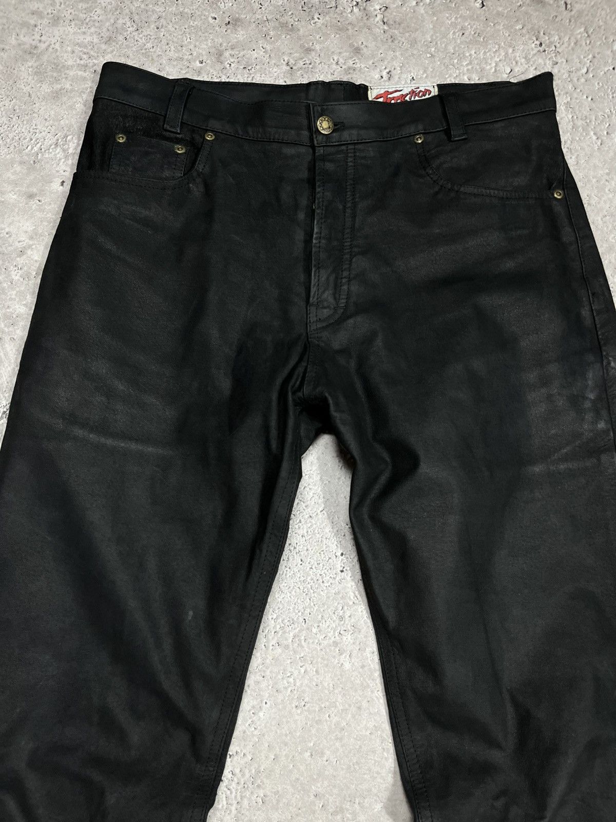 Leather Black Real Leather Pants Vintage Size 36 Size US 36 / EU 52 - 4 Thumbnail