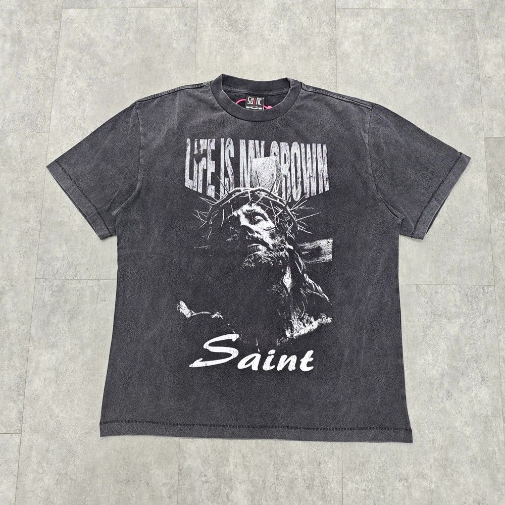 Japanese Brand × Vintage Streetwear Vintage Washed T Shirt Size US L / EU 52-54 / 3 - 1 Thumbnail