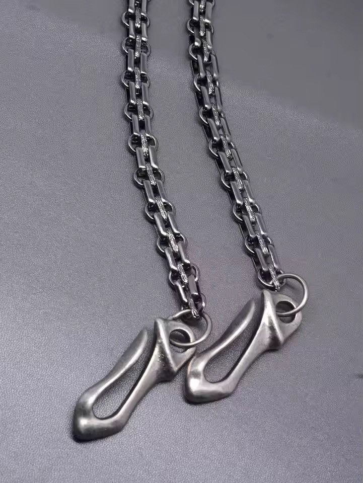 Vintage Gunmetal black trousers biker Wallet Chain Size ONE SIZE - 5 Thumbnail