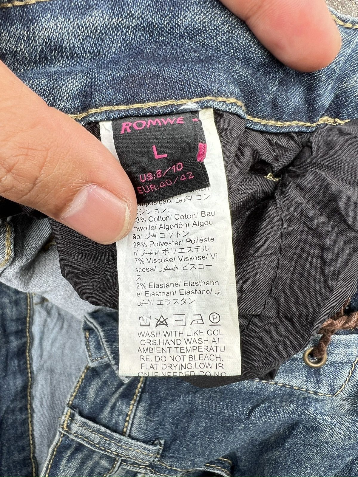Tornado Mart 4. Romwe Japanese Brand Flare jeans Size 30" / US 8 / IT 44 - 6 Thumbnail