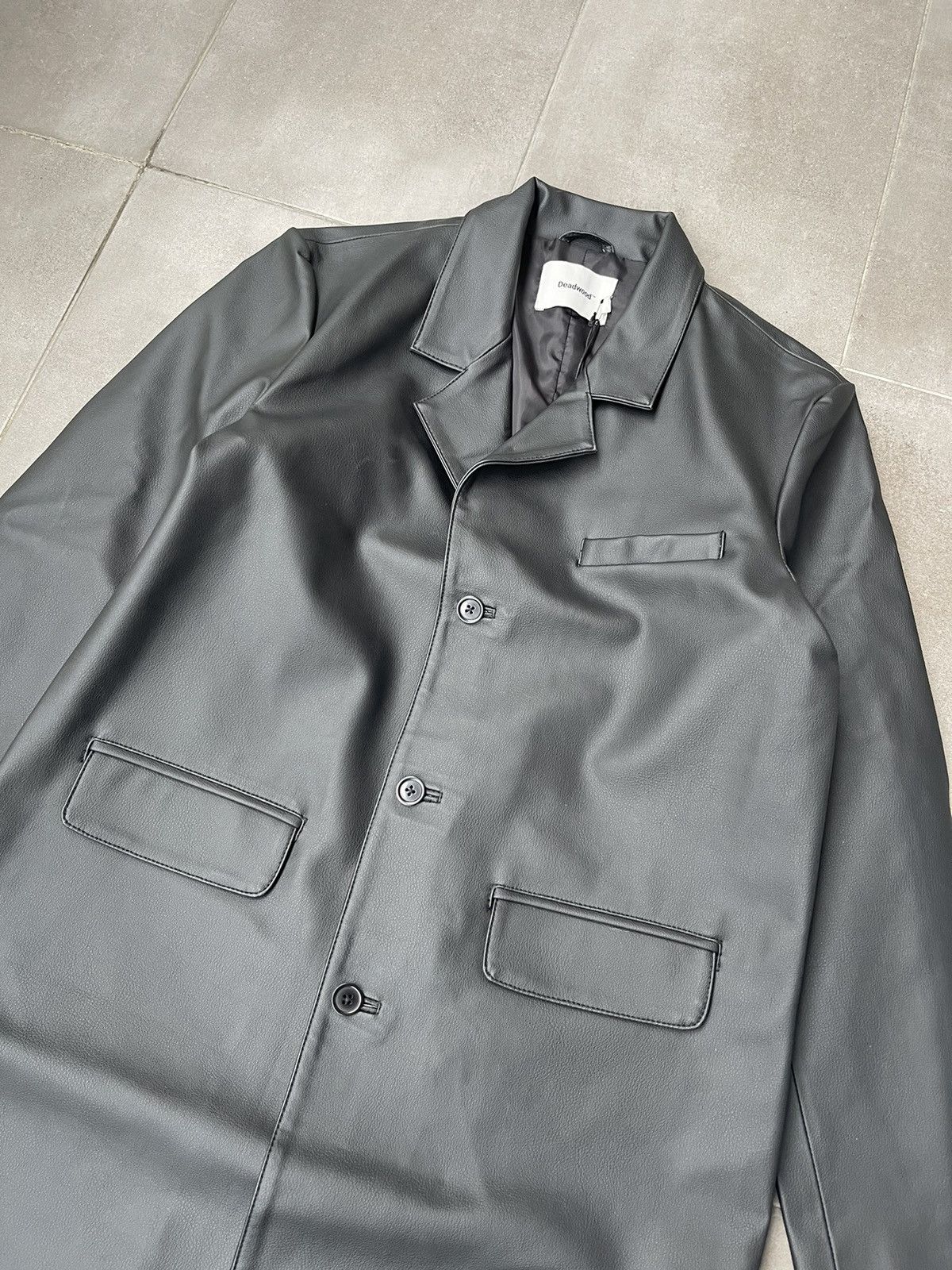 Deadwood !DS! FW23 Deadwood Vanian Cactus Black Leather Coat Size US M / EU 48-50 / 2 - 6 Thumbnail
