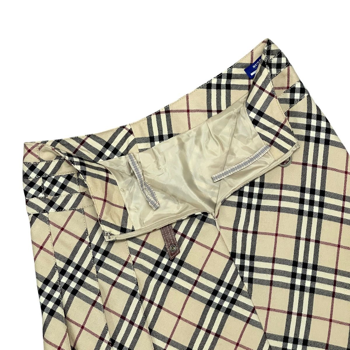 Burberry Vintage Burberry Blue Label Nova Check Wool Pleated Skirt Size 25" / US 0 / IT 36 - 11 Thumbnail