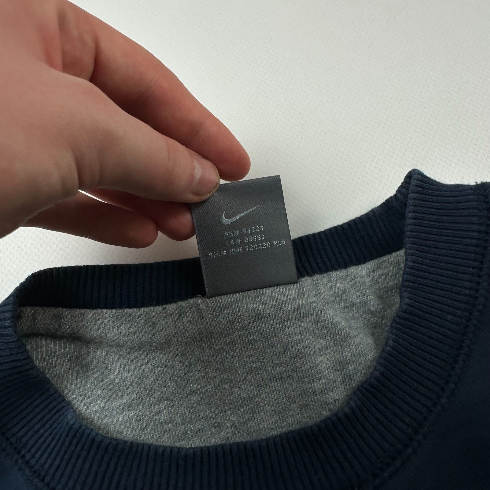 Nike Nike Vintage 2000s Navy Blue Basic Crewneck Sweatshirt Size Size US XL / EU 56 / 4 - 5 Thumbnail