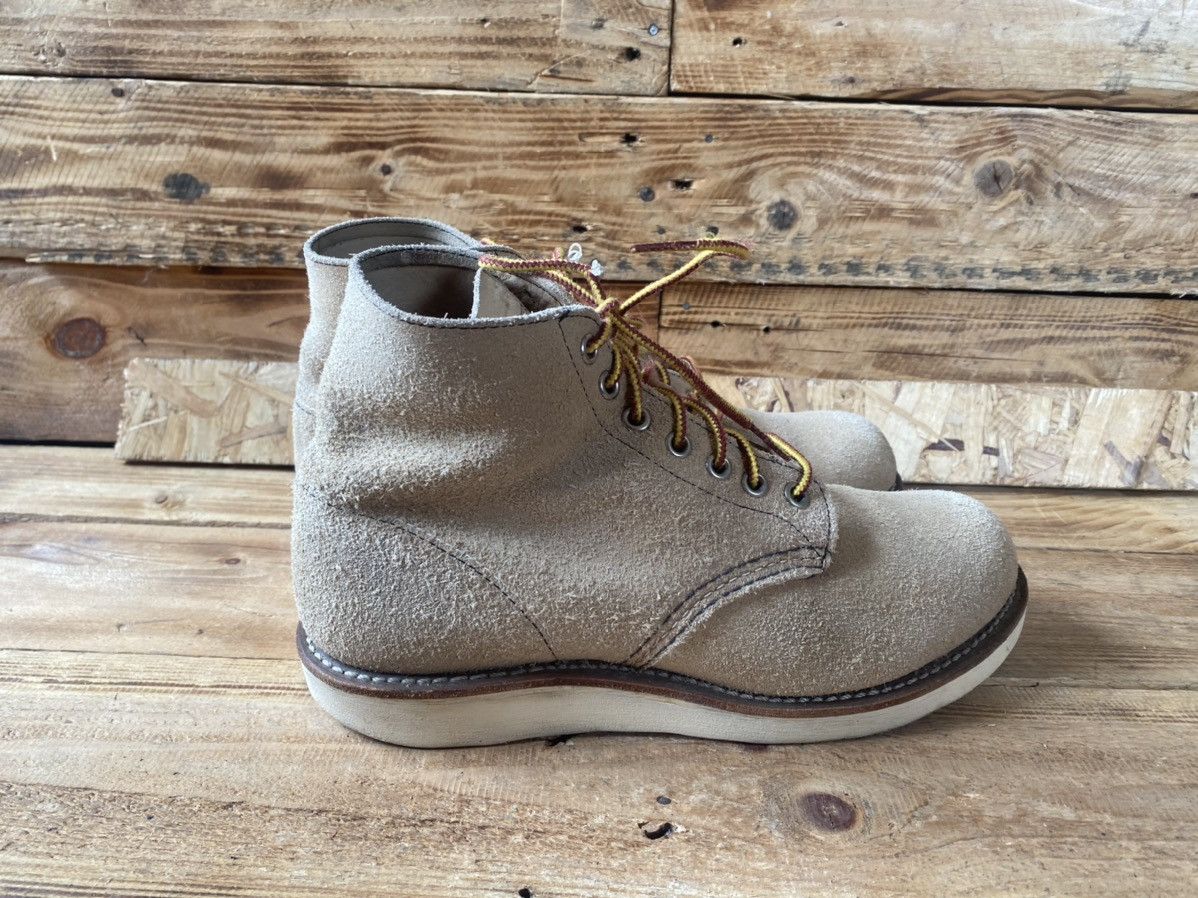 Red Wing Redwing roundtoe tan brown suede leather boots sz 39 Size US 7 / EU 40 - 6 Thumbnail