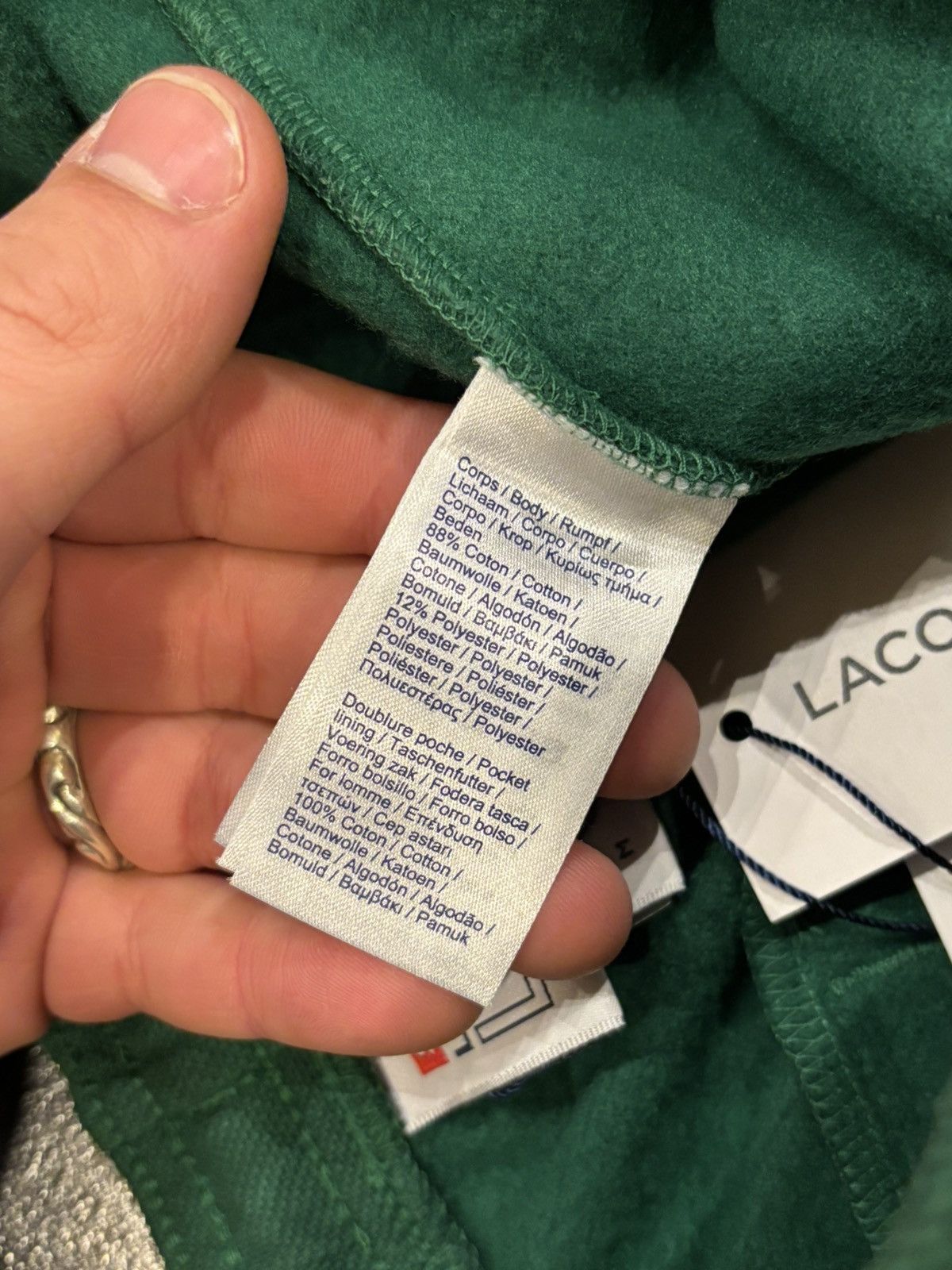 Lacoste × Supreme Supreme Lacoste Green Ankle Zip Pants Size US 32 / EU 48 - 4 Thumbnail