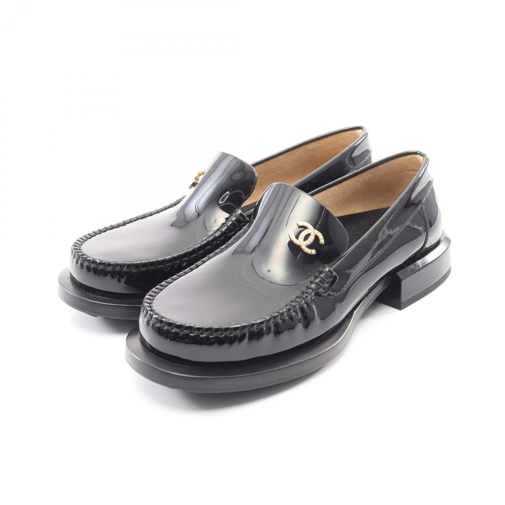 Chanel Chanel Chanel Coco Mark Patent Leather Loafers Leather Shoes DUTY FREE for USA Size ONE SIZE - 1 Thumbnail