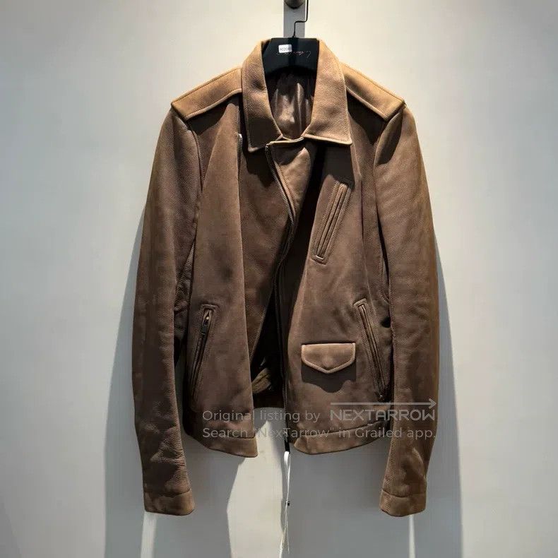 Rick Owens Rick Owens Heavy-duty cowhide leather jacket Size US M / EU 48-50 / 2 - 2 Thumbnail