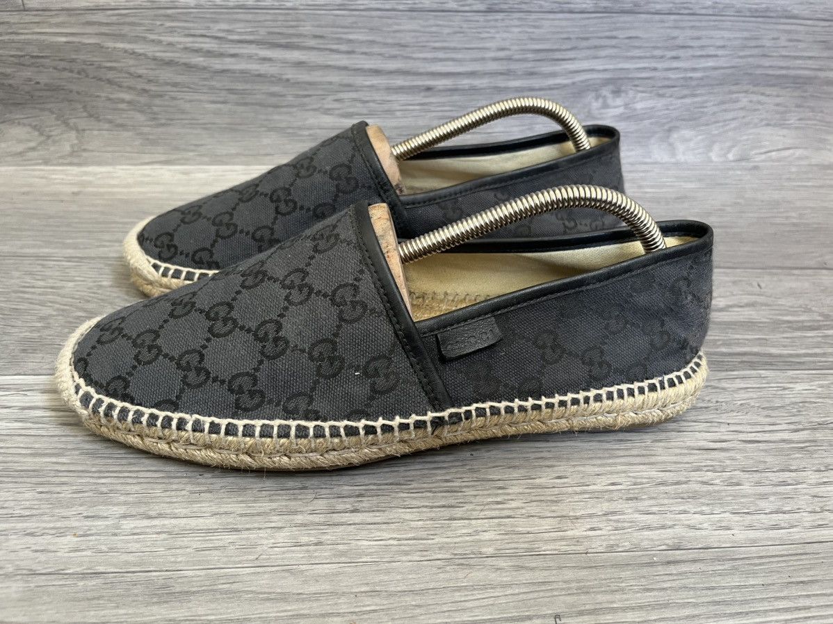 Gucci Gucci espadrille gg monogram slip ons sz 40 Size US 7 / EU 40 - 4 Thumbnail