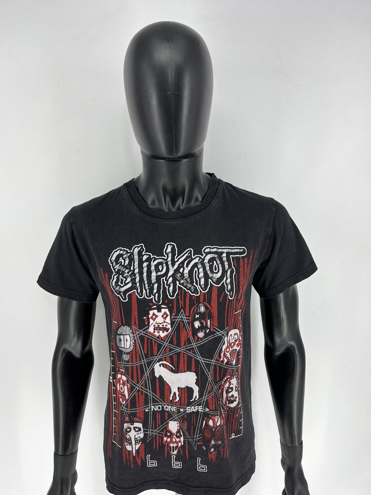 Band Tees × Vintage Vintage Slipknot Satan 666 Graphic Tee T-shirt Y2K 2000s Size US S / EU 44-46 / 1 - 5 Thumbnail