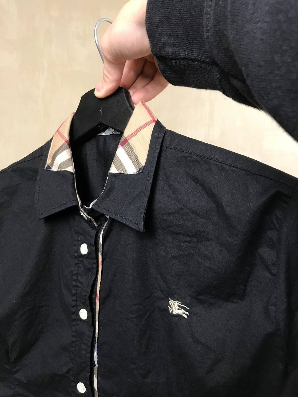 Burberry 🔥 Vintage Burberry Nova Check Black Button Up Shirt Size M / US 6-8 / IT 42-44 - 6 Thumbnail