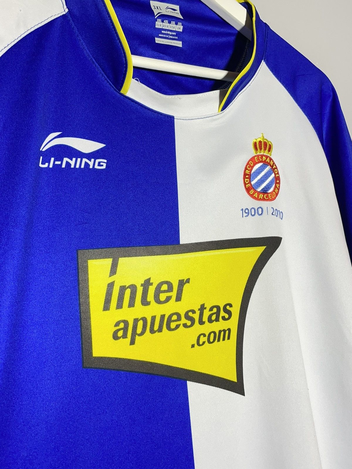 Other Espanyol Li-Ning 2010/11 Third Y2k Streetwear Football Shirt Size US XXL / EU 58 / 5 - 3 Thumbnail