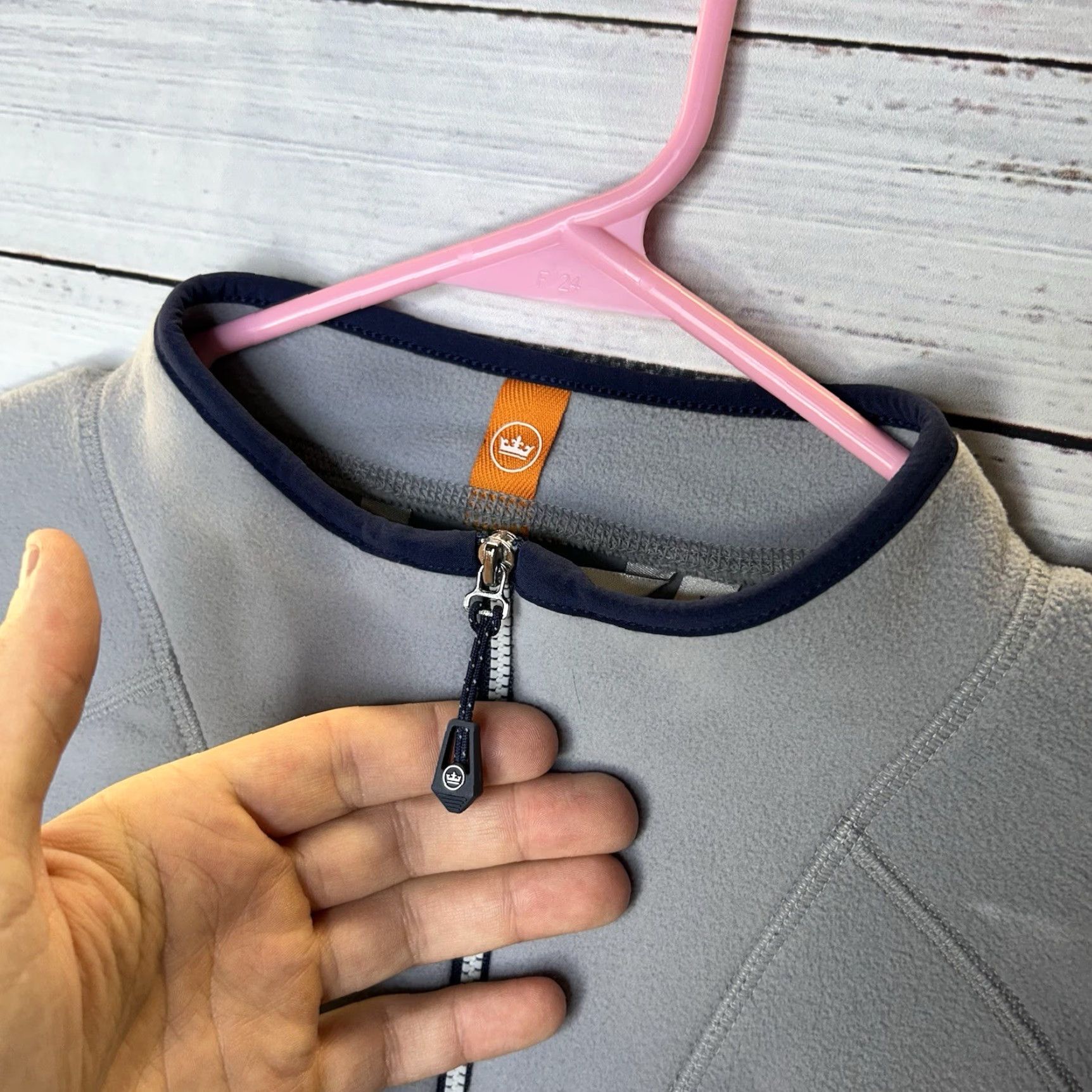 Peter Millar Peter Millar Lily Pad Thermal Flow Micro Fleece 1/2 Half-Zip Pullover Gray Large Mens Jacket Golf Size US L / EU 52-54 / 3 - 5 Thumbnail