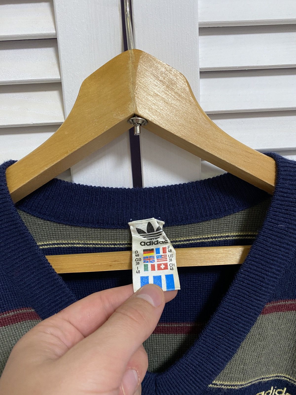 Adidas × Vintage 🎥 Vintage Vest sleeveless vest jerkin Adidas Logo Striped 90 Size US M / EU 48-50 / 2 - 6 Thumbnail