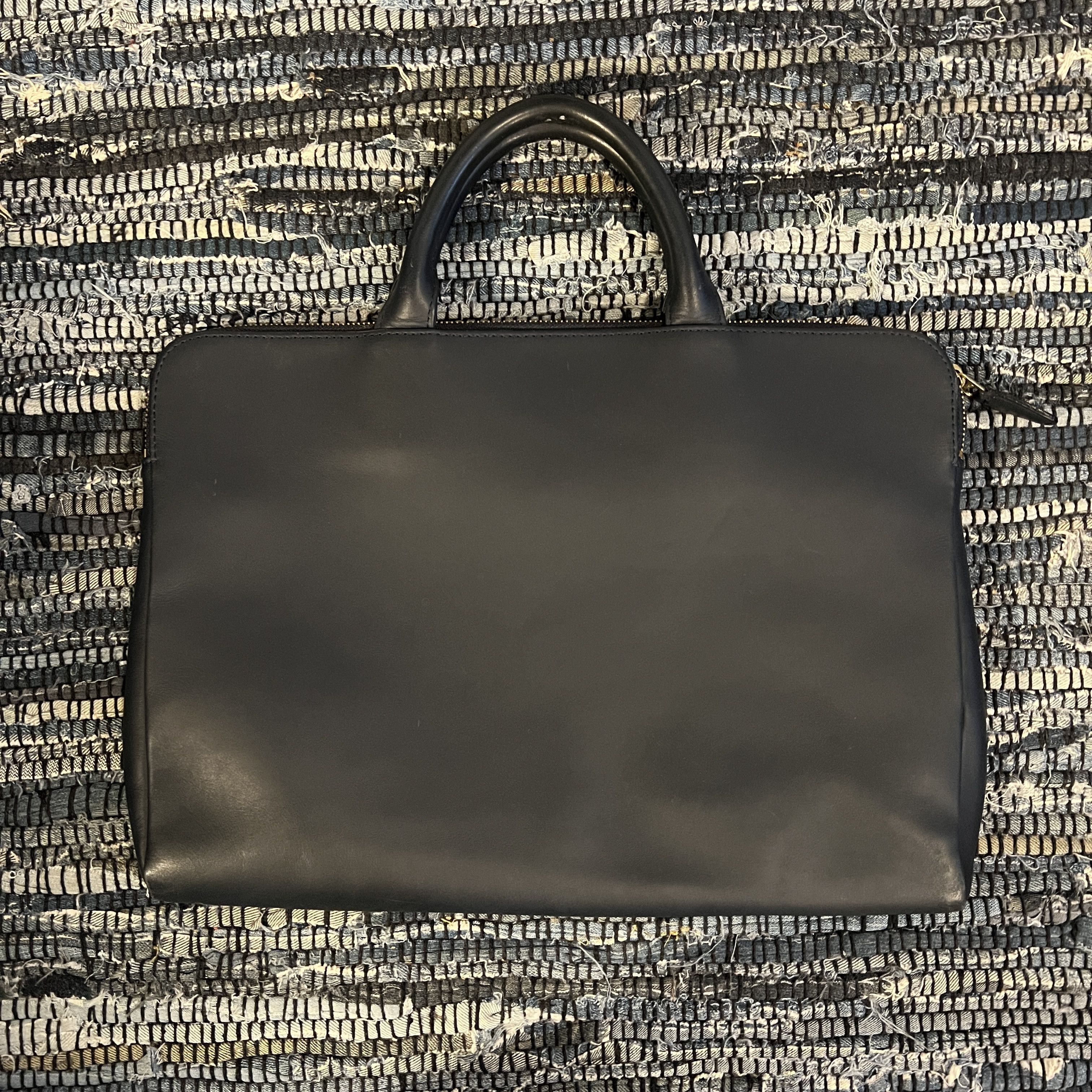 Other TRION SLIM NAVY LEATHER BRIEFCASE FROM JAPAN Size ONE SIZE - 1 Thumbnail