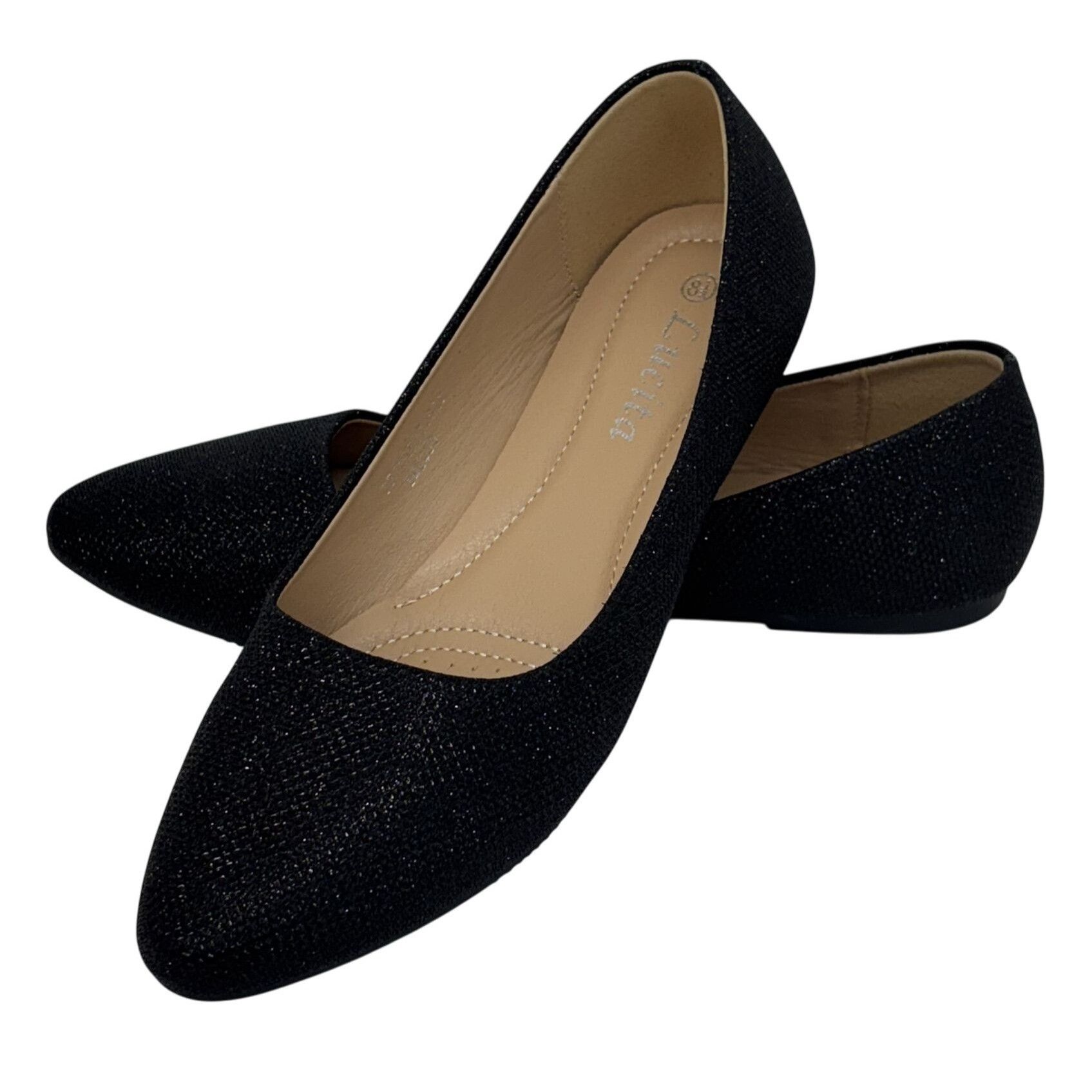 Other LUCITA / Friendly / Black / Glitter / Slip-On / Ballet / Fla Size US 10 / IT 40 - 2 Thumbnail