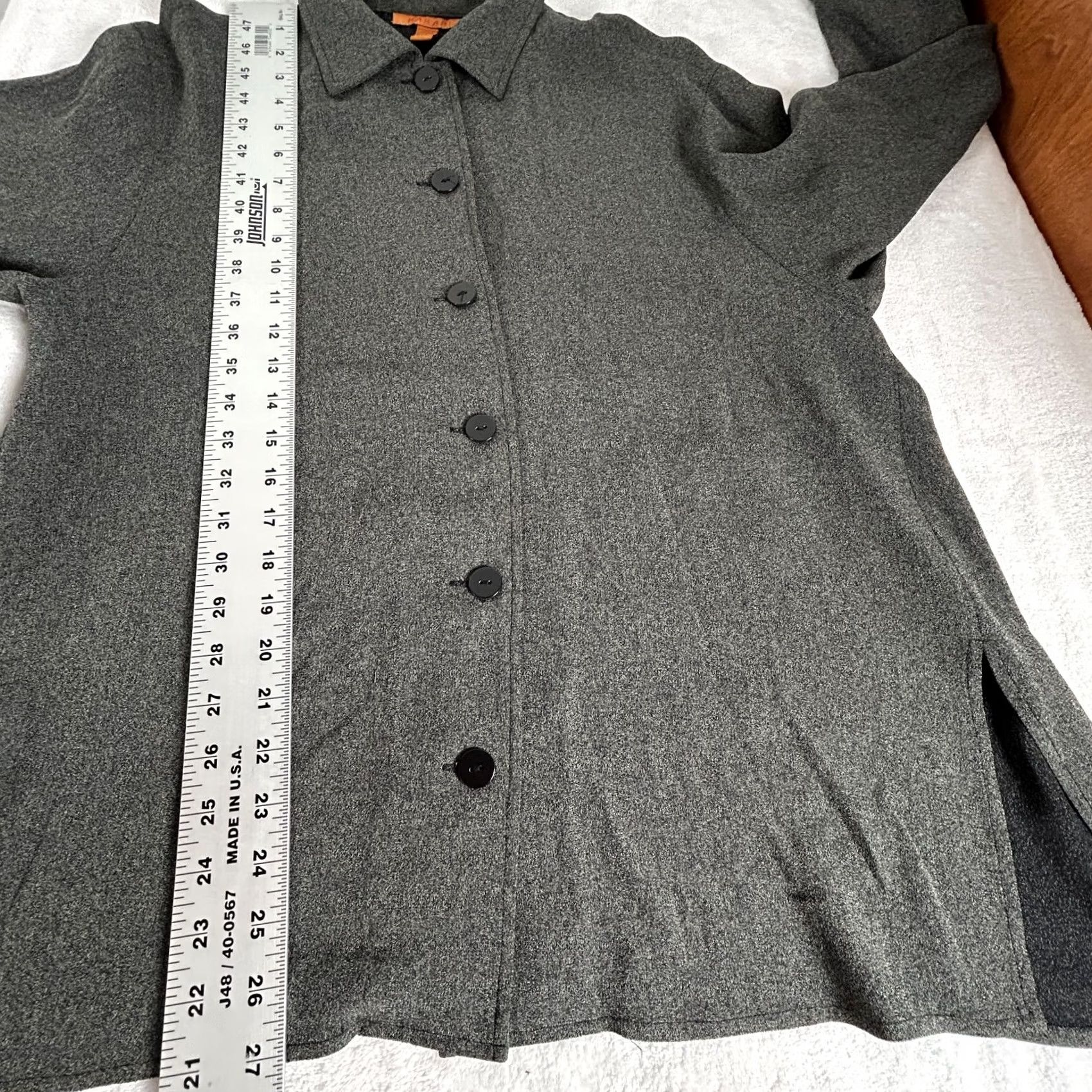 Vintage Harari Women's Button Down Collared Jacket Long Sleeve Grainy Black Size Small Size S / US 4 / IT 40 - 7 Thumbnail