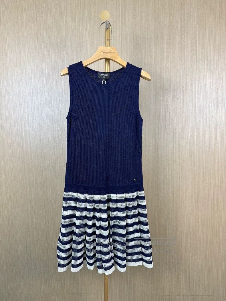 Chanel Striped knitted dress