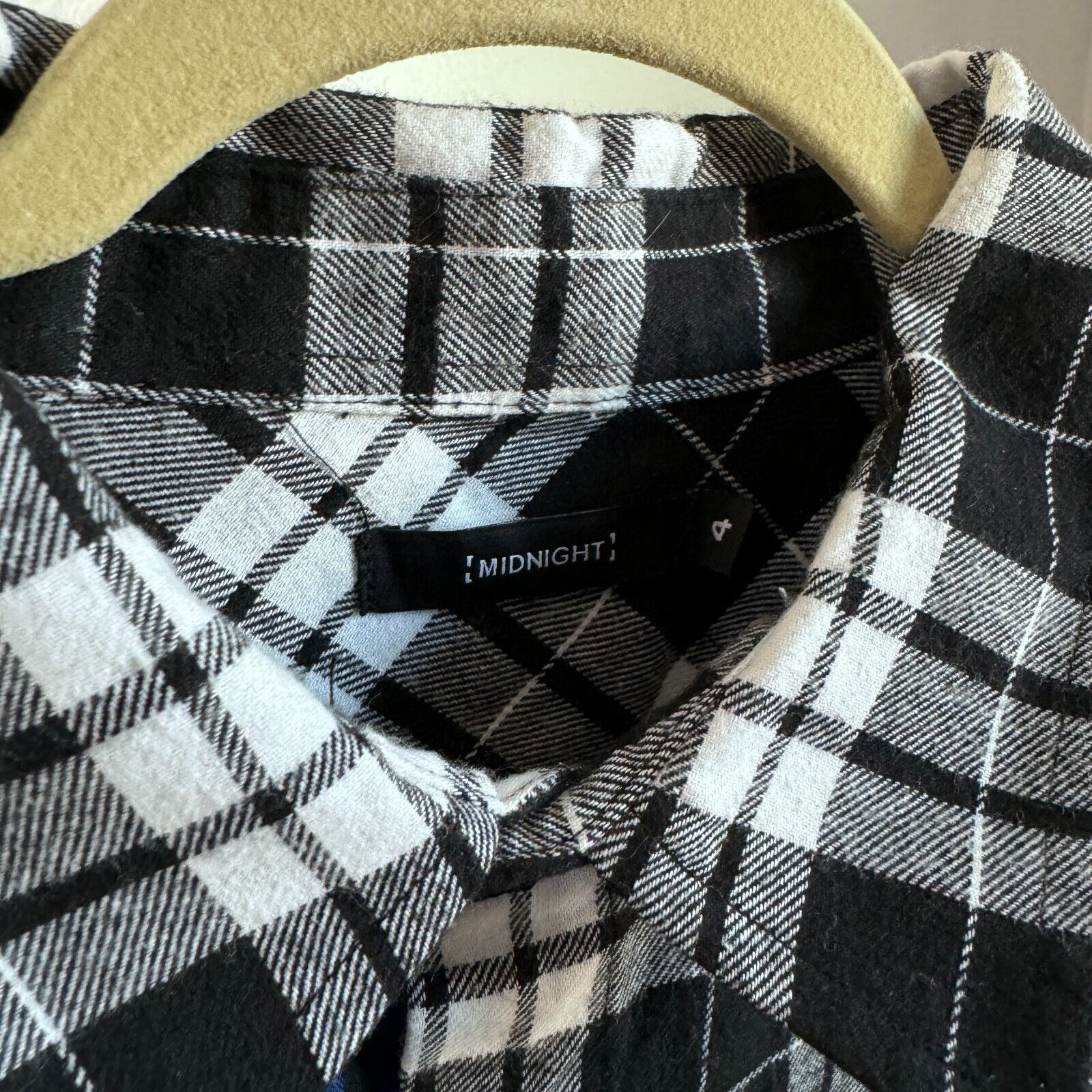 Midnight Studios Midnight Studios Multi Colored Blue Plaid Flannel Shirt XL Size US XL / EU 56 / 4 - 2 Thumbnail