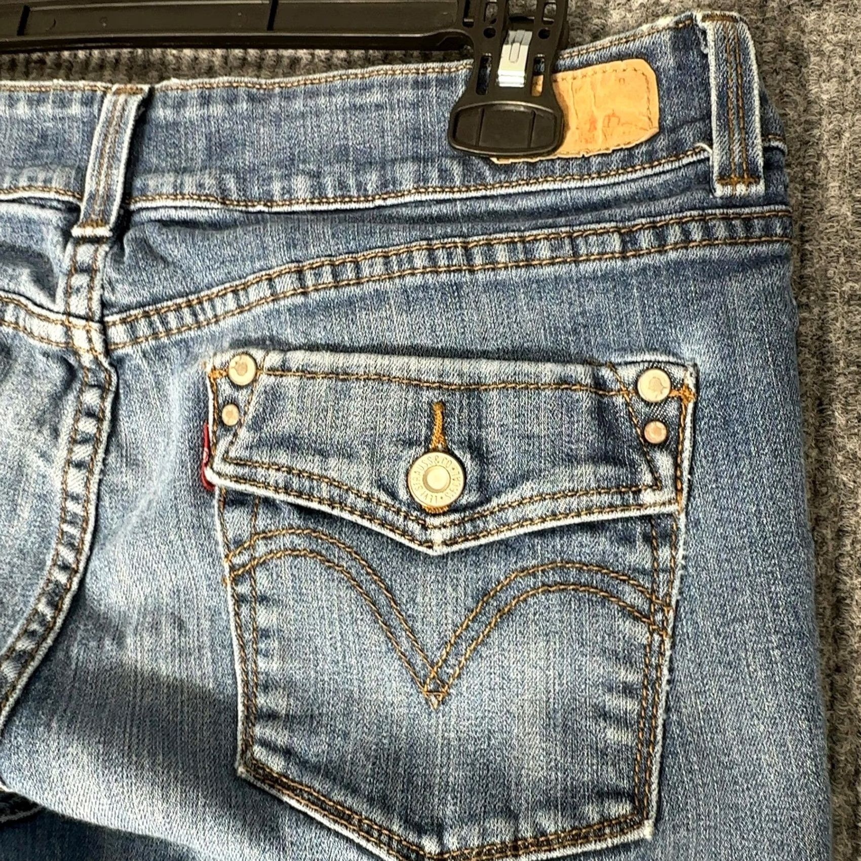 Levi's Levi's 526 Slender Boot Jeans Womens 8 Blue Bootcut Mid Rise Stretch 5-Pocket Denim Size 30" / US 8 / IT 44 - 4 Thumbnail
