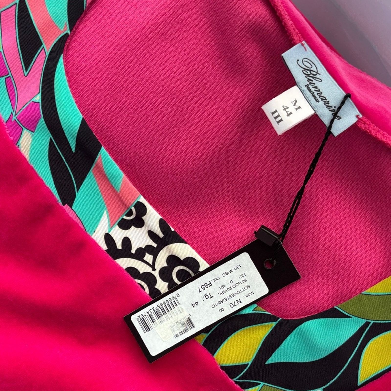 Blumarine NWT Blumarine Pink Sleeveless Dress Multicolor Accents M Size M / US 6-8 / IT 42-44 - 7 Thumbnail
