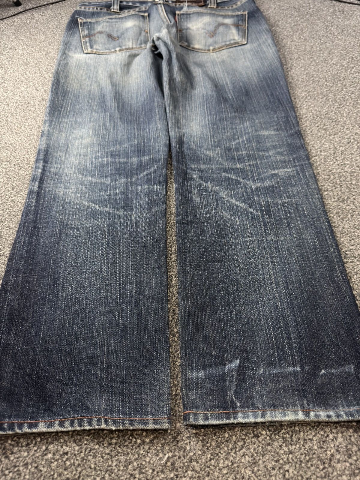 Engineered Garments × Levi's Vintage Levi’s 519 90s Distressed Heavy Fade Whisker Denim Size US 31 - 11 Thumbnail