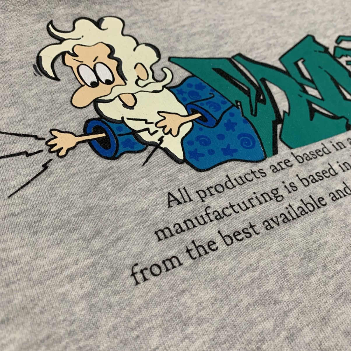 Off-White Off White Medium Wizard Cartoon Graffiti Grey Sweatshirt Size US M / EU 48-50 / 2 - 8 Thumbnail