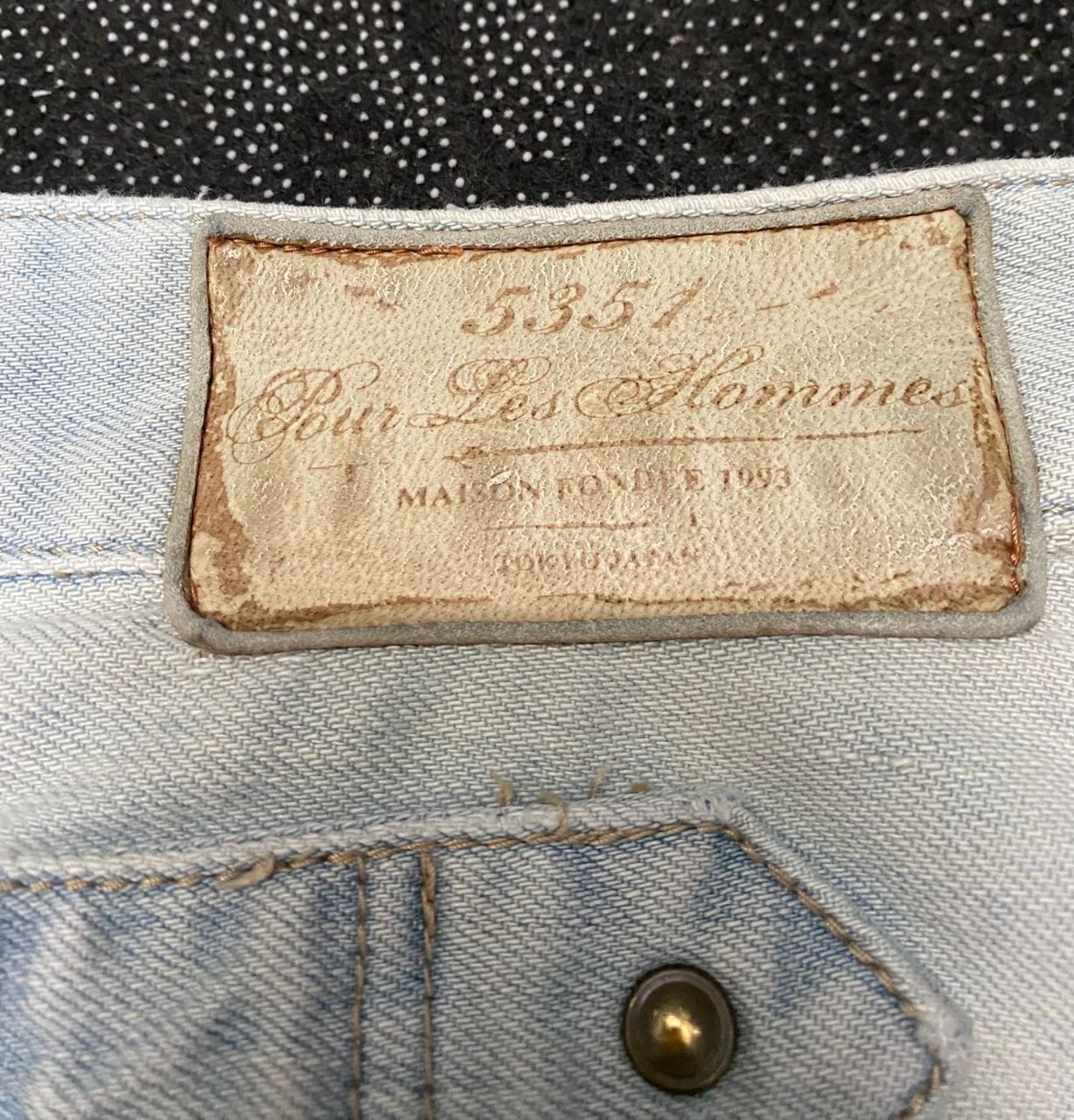 5351 POUR LES HOMMES 💥BEST OFFER💥5351 POURLES HOMME DISTRESSED DENIM Size US 30 / EU 46 - 12 Thumbnail