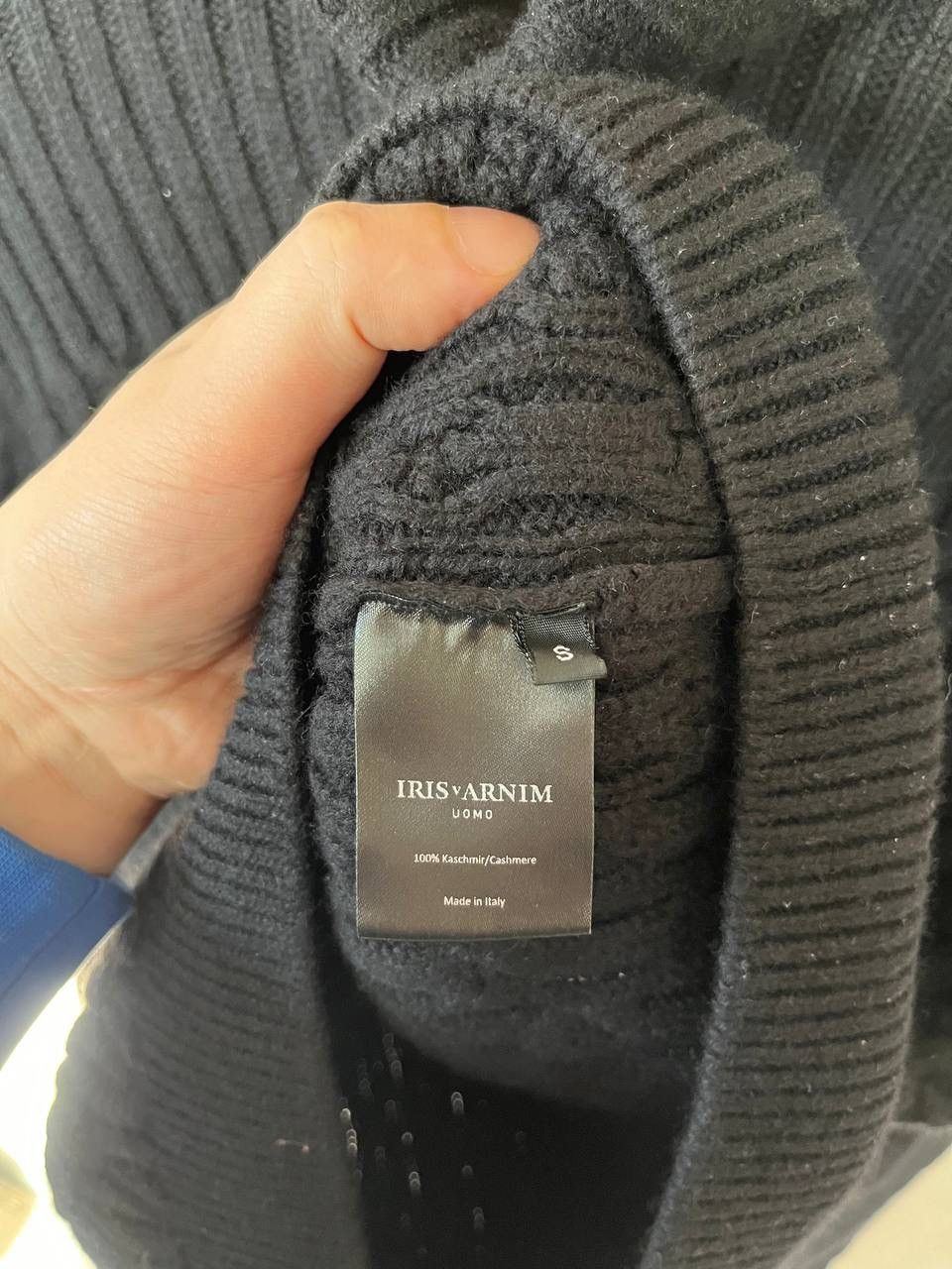 Iris von Arnim Iris von Arnim Cashmere Black Ribbed Turtleneck Sweater Size S / US 4 / IT 40 - 6 Thumbnail