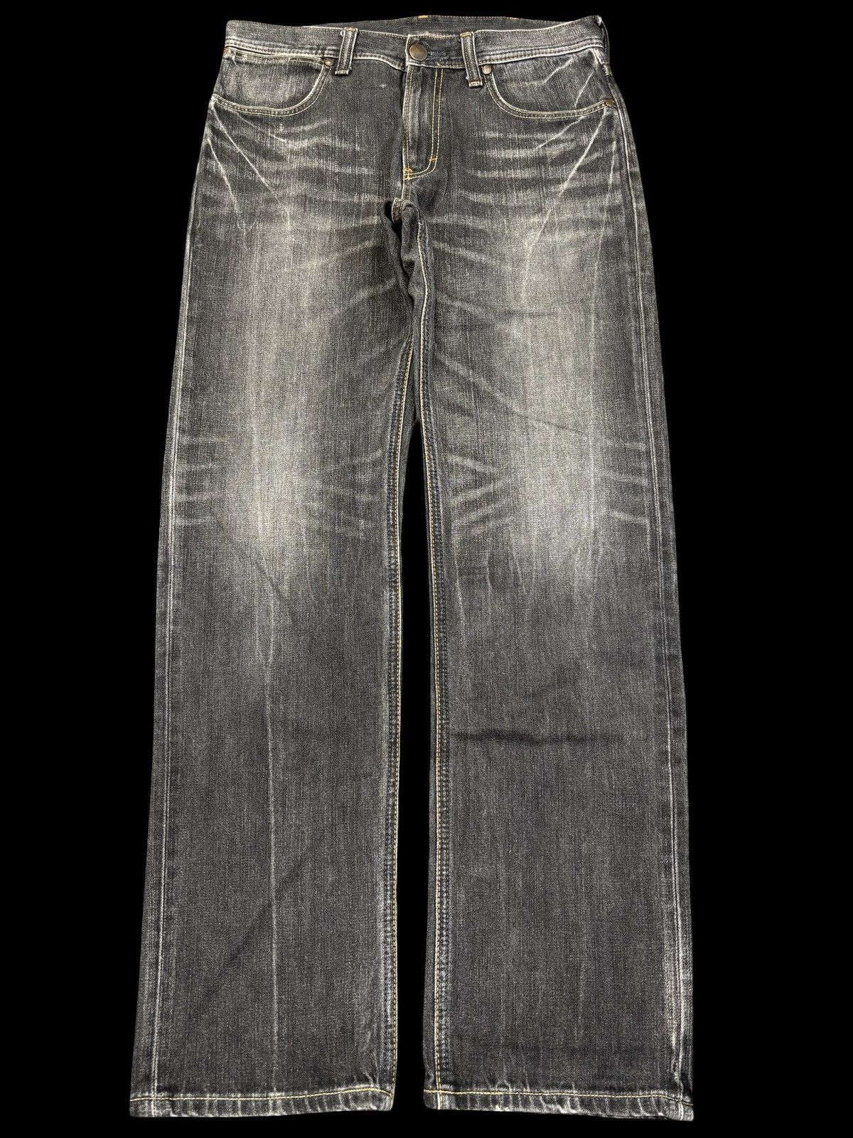 Wrangler 💥90s Style💥Vintage Wrangler Black Wash Fades Denim F866 Size US 32 / EU 48 - 1 Thumbnail
