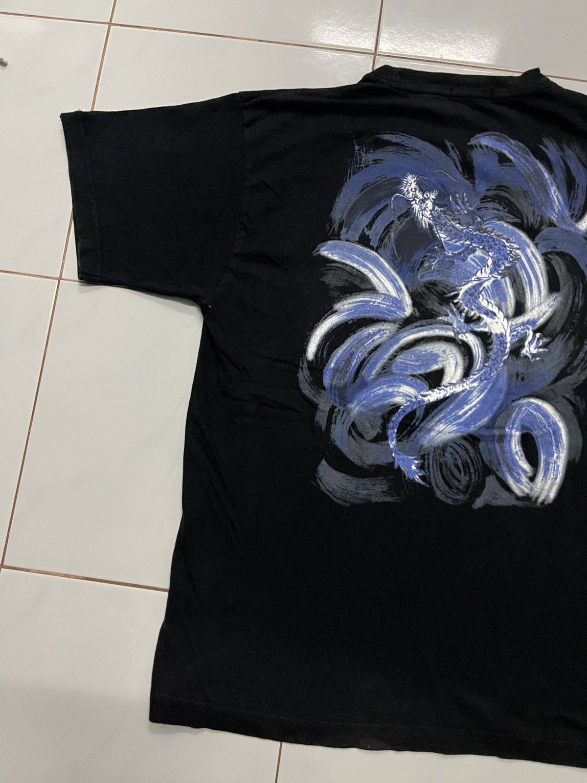 If Six Was Nine × Japanese Brand × Vintage 2000s NYLAUS JEANS SUN FADED TSHIRT RARE DESIGN Size US L / EU 52-54 / 3 - 13 Thumbnail