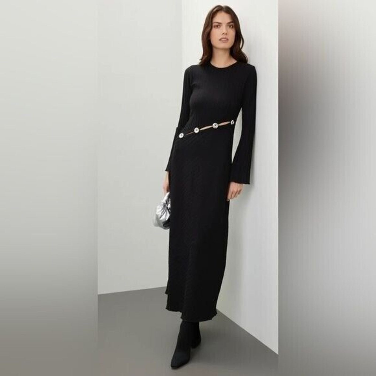 Simon Miller As is RTR Simon Miller Dress Long Sleeve Black Cut Out sz Xs Size XS / US 0-2 / IT 36-38 - 1 Thumbnail