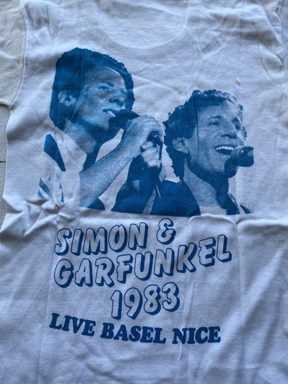 Band Tees × Vintage 1983 Simon Garfunkel Live Basel Nice Tour Shirt mens medium Size US S / EU 44-46 / 1 - 3 Thumbnail