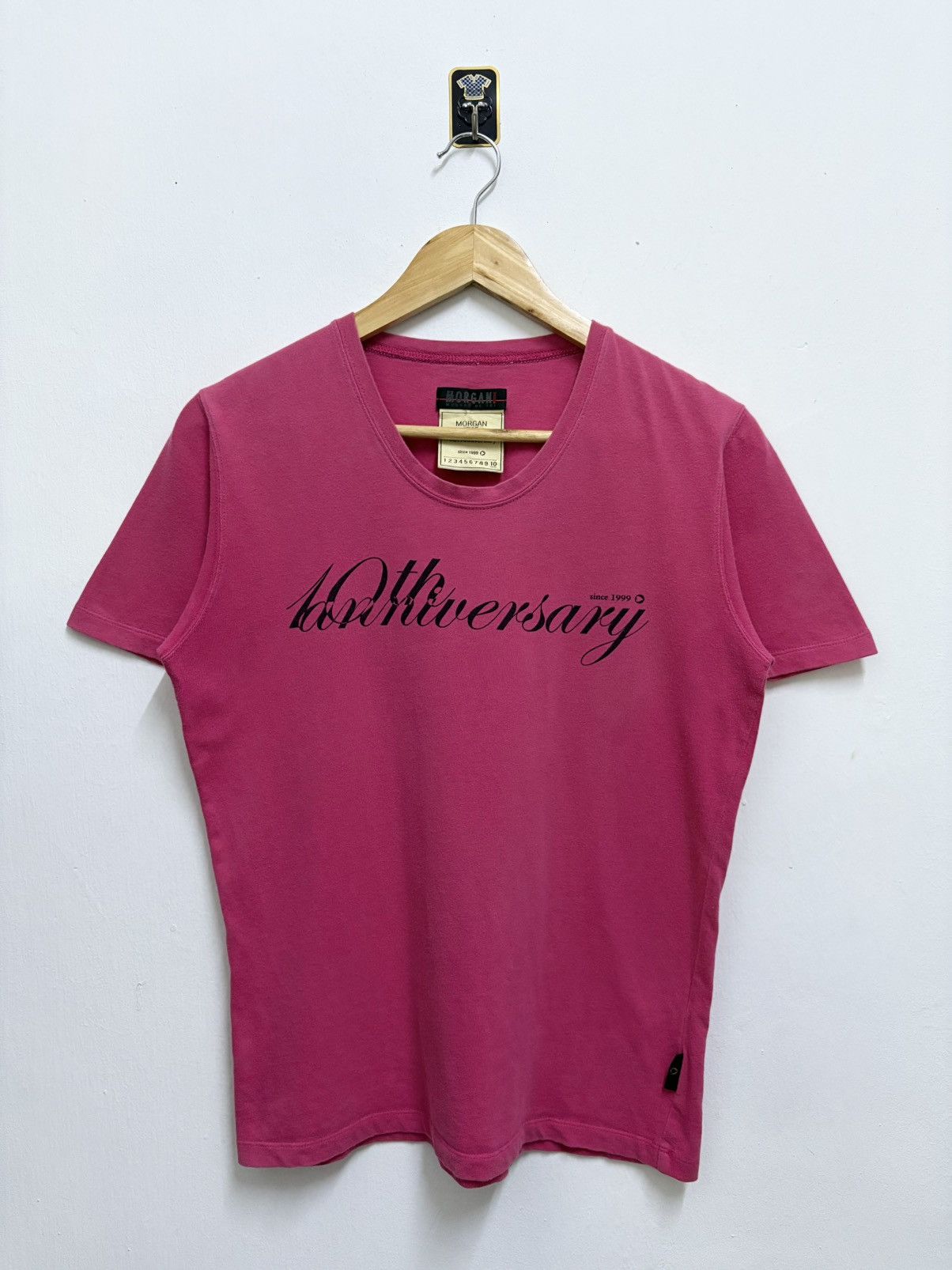 Morgan Homme 2000’s Morgan Homme - 10th Anniversary Pink T-Shirt Size M / US 6-8 / IT 42-44 - 1 Thumbnail