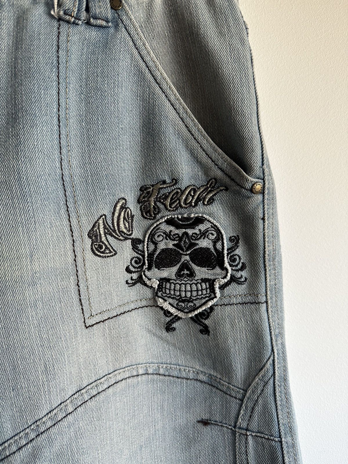 No Fear × Vintage No Fear cool denim short swag streetwear vintage y2k drip Size US 32 / EU 48 - 3 Thumbnail