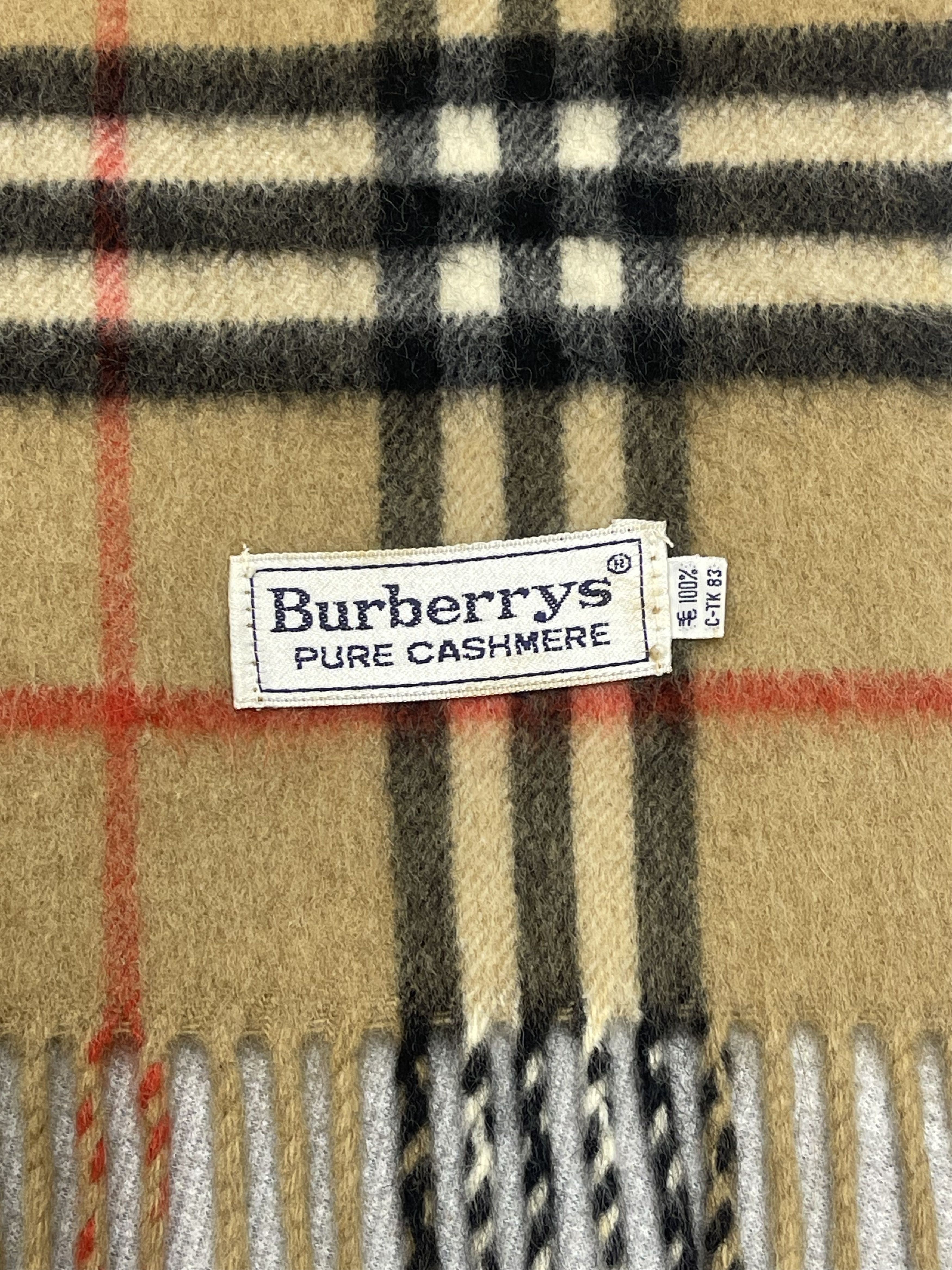 Burberry Vintage Burberrys Checkered Cashmere Scarf / Muffler - 6233 Size ONE SIZE - 6 Thumbnail