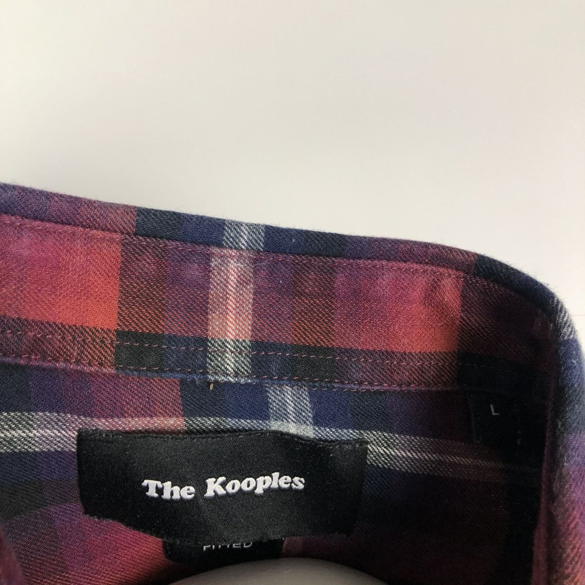 The Kooples The Kooples Plaid Check Long Sleeve Shirt Size US L / EU 52-54 / 3 - 6 Thumbnail